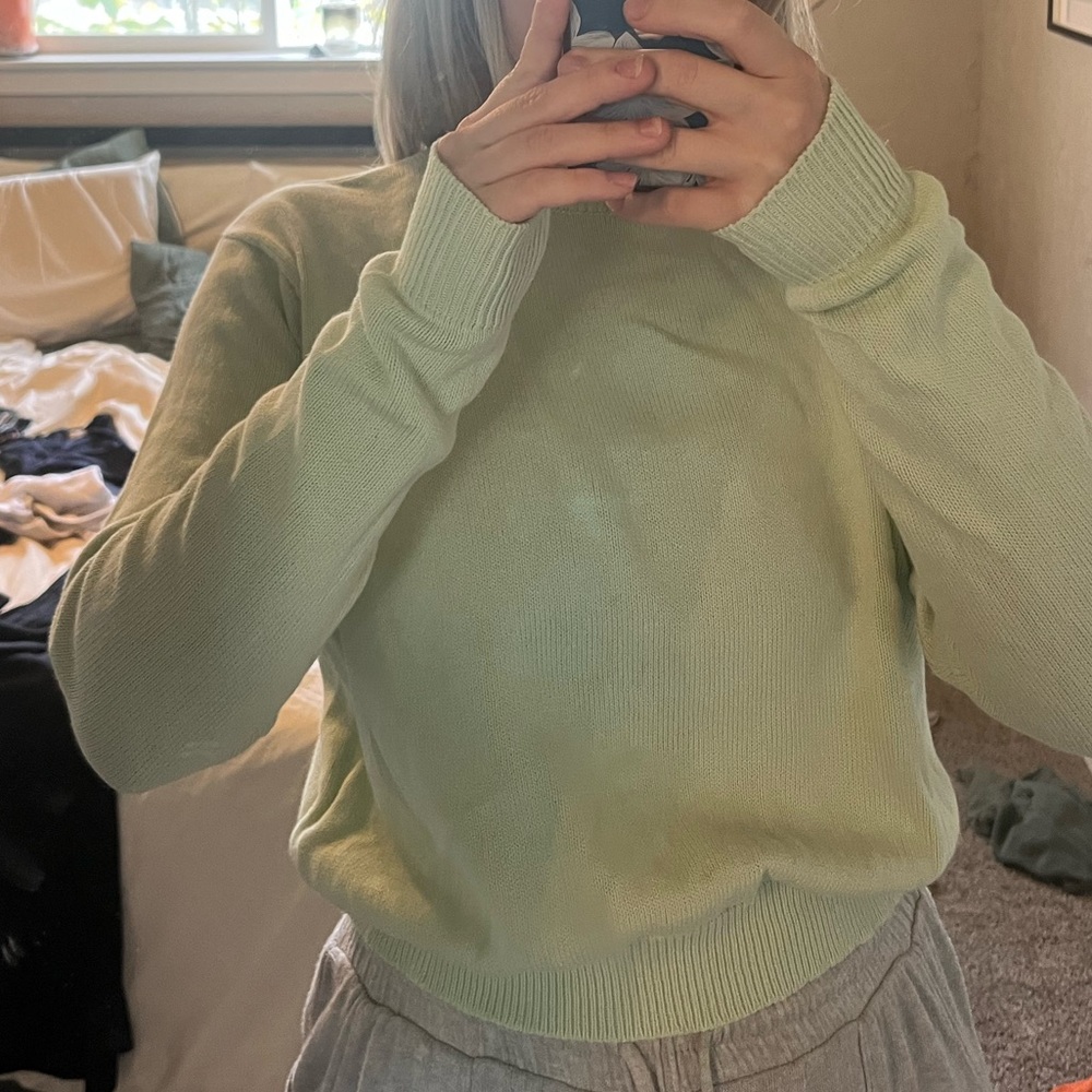 Cropped green sweater - Brandy Melville